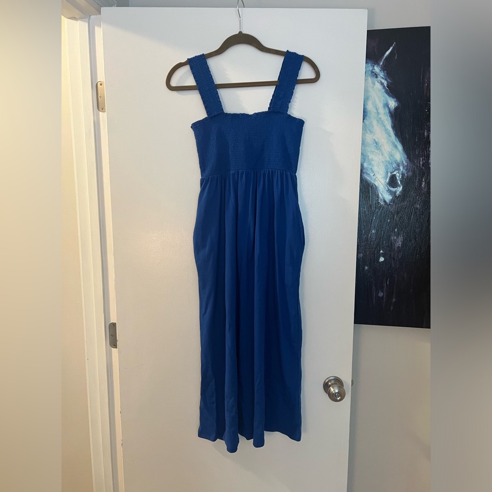 Cobalt Blue Sleeveless Midi Sundress